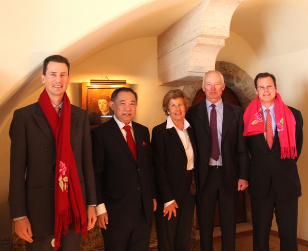 H.S.H Prince of Liechtenstein and Royal Family welcome China World Peace Foundation