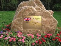 UK Ambassador's peace inscription